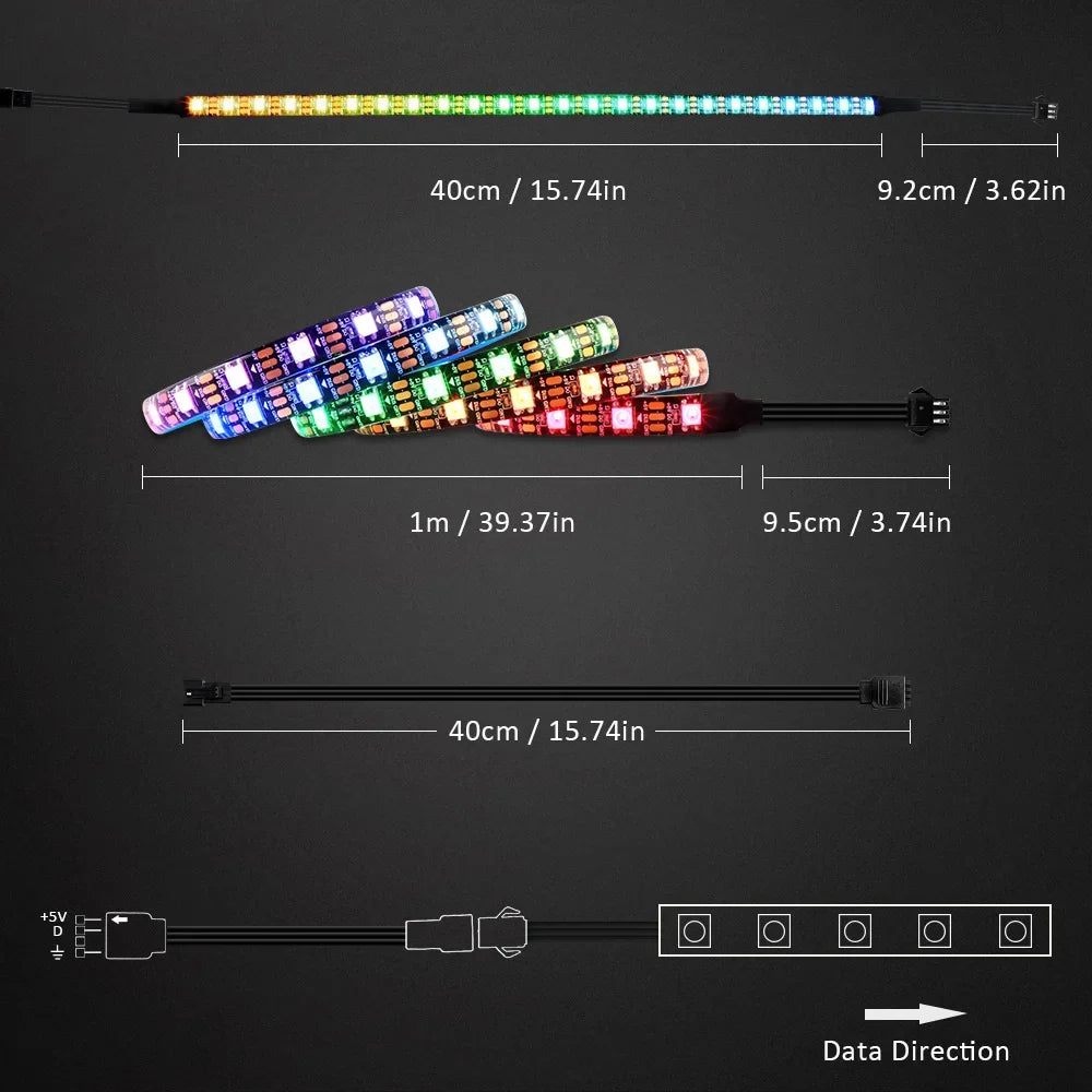 Addressable Rainbow PC Digital WS2812b LED