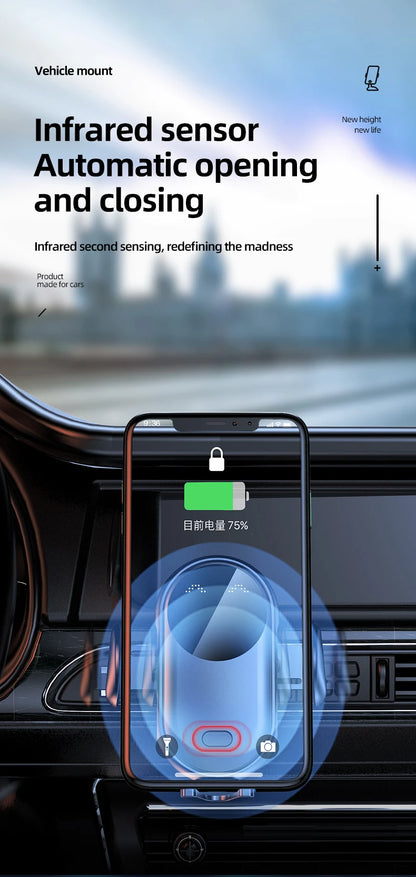 Intelligent Wireless Car Charger Mount