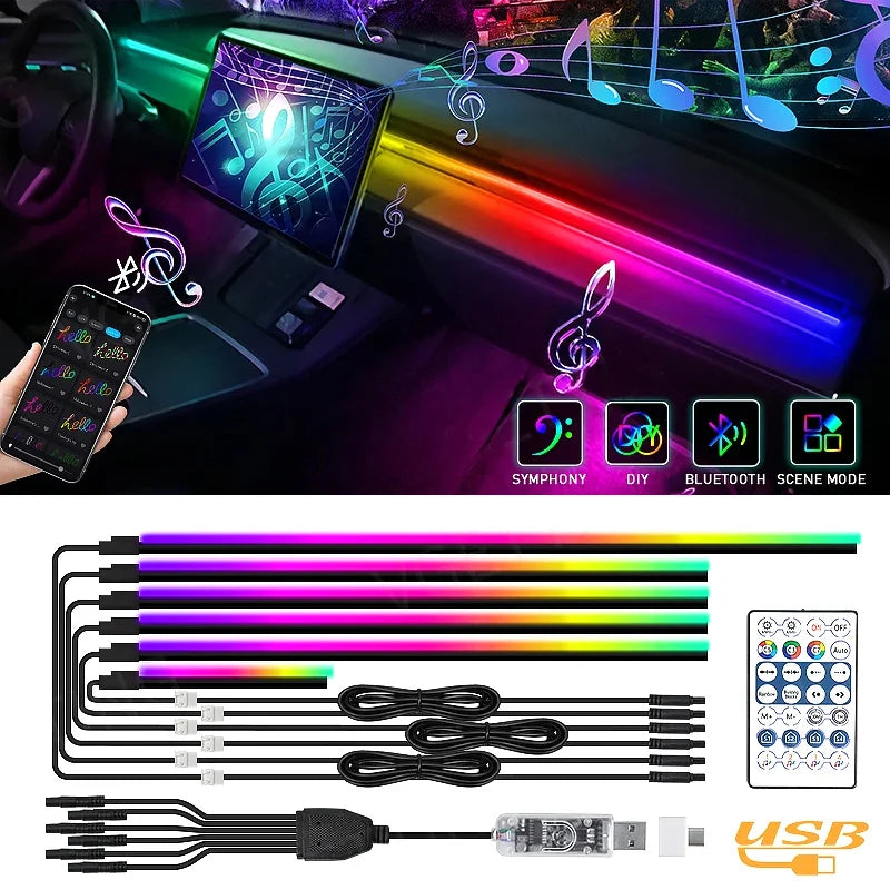 10/6/4/2/1 IN 1 Car Full RGB LED