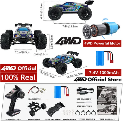 4x4 Off Road Remote Control High Speed Drift Racing Truck Toy for Adults