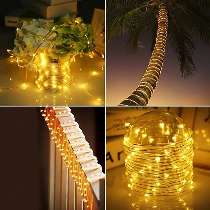 300LED Solar Rope Strip Lighting