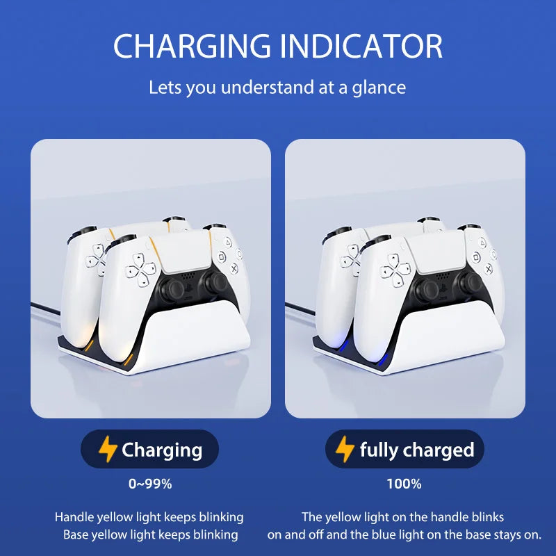Fast Charging Dock for PS5 Controllers