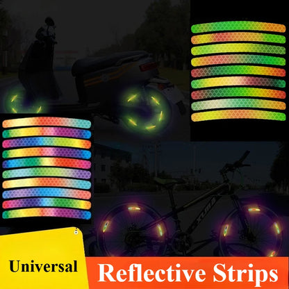 20Pcs Bicycle Stickers Reflective Wheel Stickers