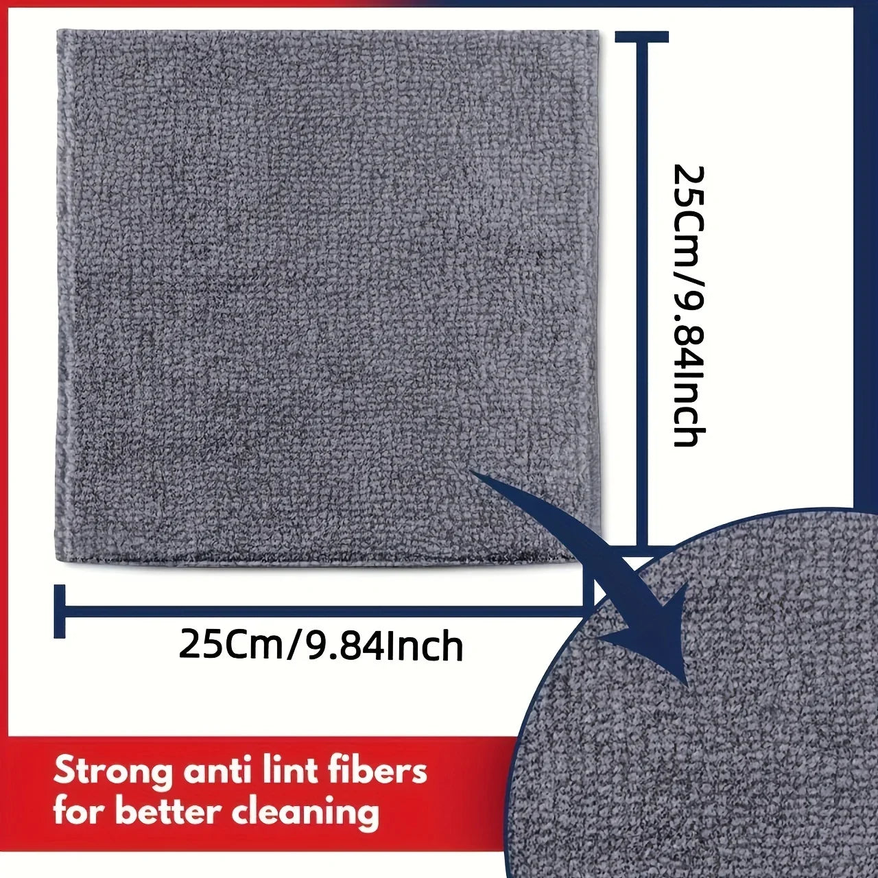 Ultra-fine Fiber Light Gray Cleaning Cloth Set