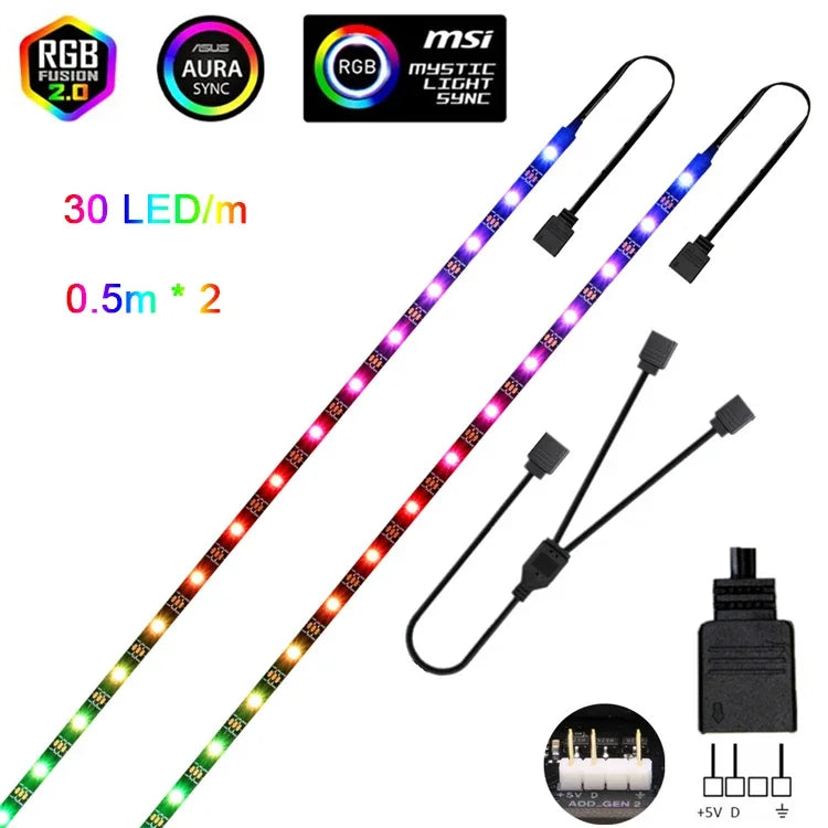 Addressable Rainbow PC Digital WS2812b LED