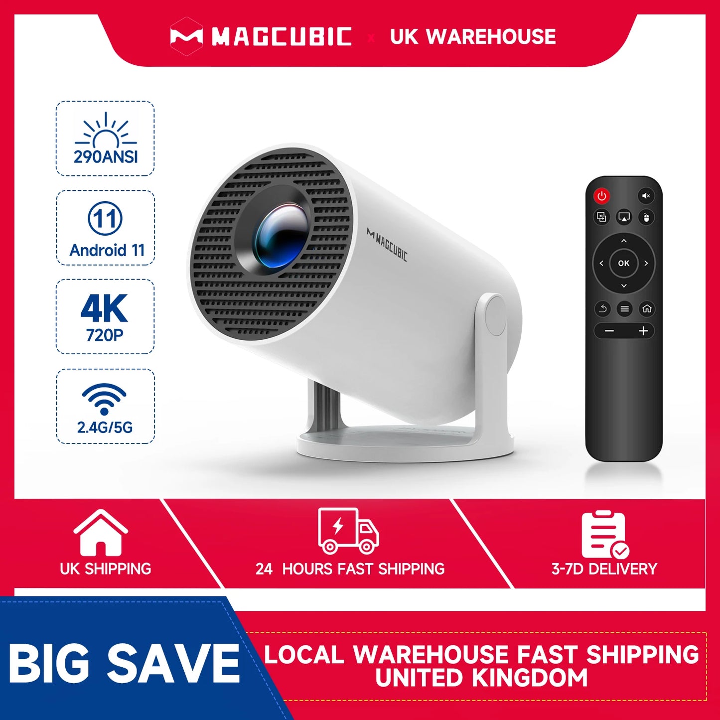 Magcubic 4K Wifi6 Projector