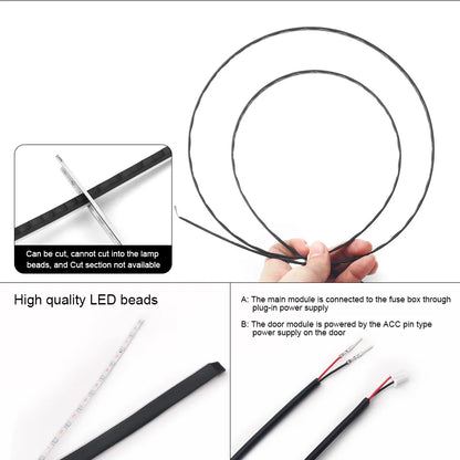 6/10/14/18 in 1 Led Car Ambient Lights