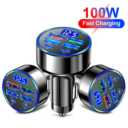 66-250W PD Car Charger QC3.0