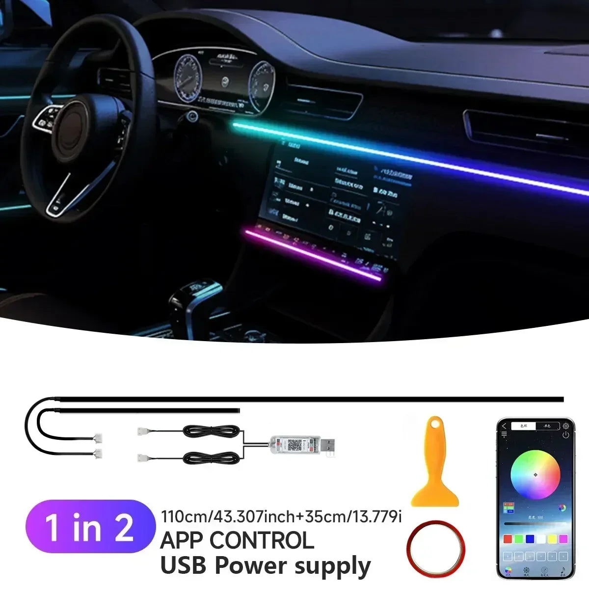 RGB 22 in 1 Car Interior