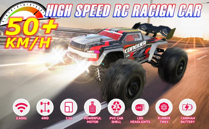 4x4 Off Road Remote Control High Speed Drift Racing Truck Toy for Adults