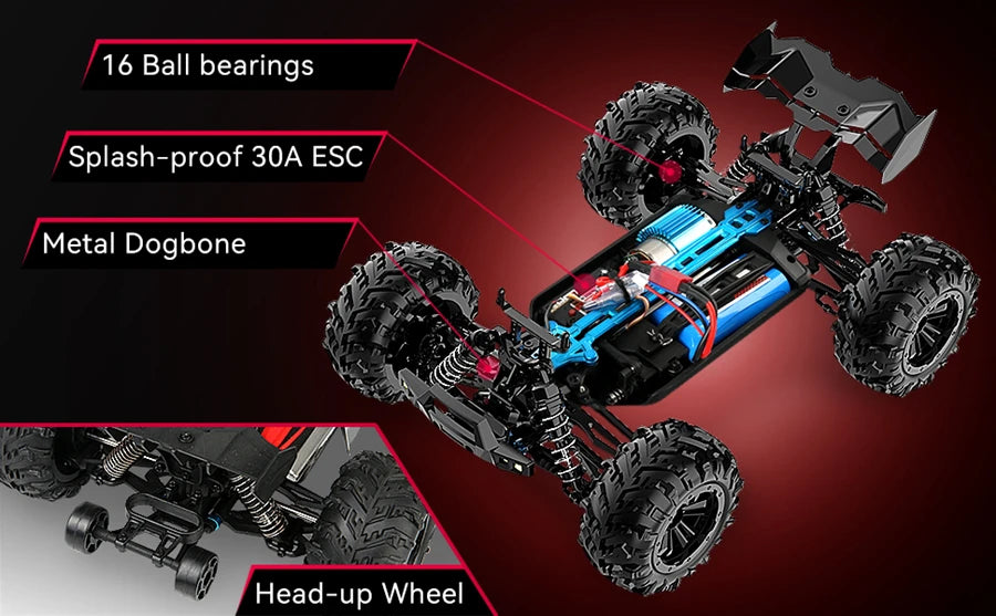 4x4 Off Road Remote Control High Speed Drift Racing Truck Toy for Adults