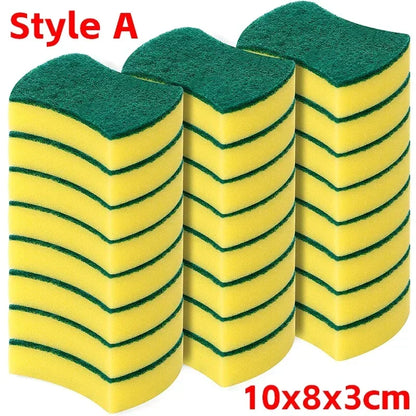 Highly absorbent double-sided sponge