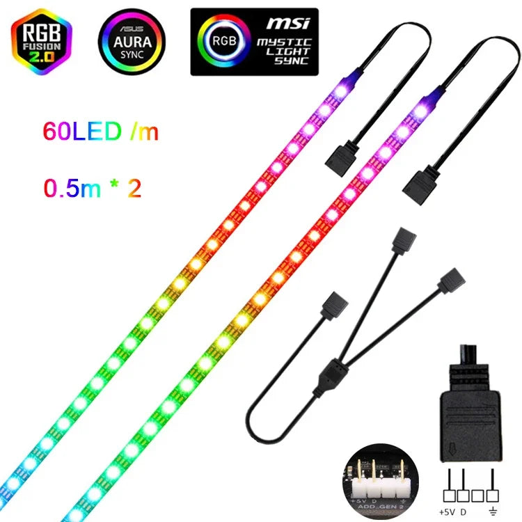 Addressable Rainbow PC Digital WS2812b LED
