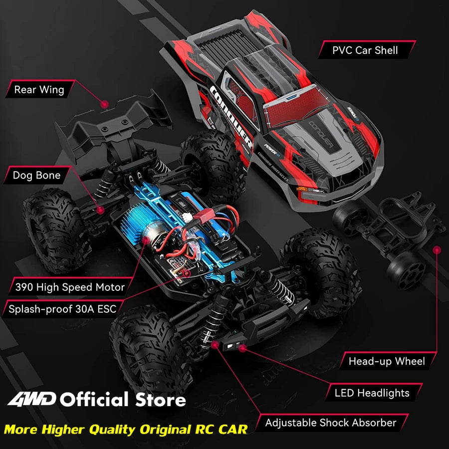 4x4 Off Road Remote Control High Speed Drift Racing Truck Toy for Adults