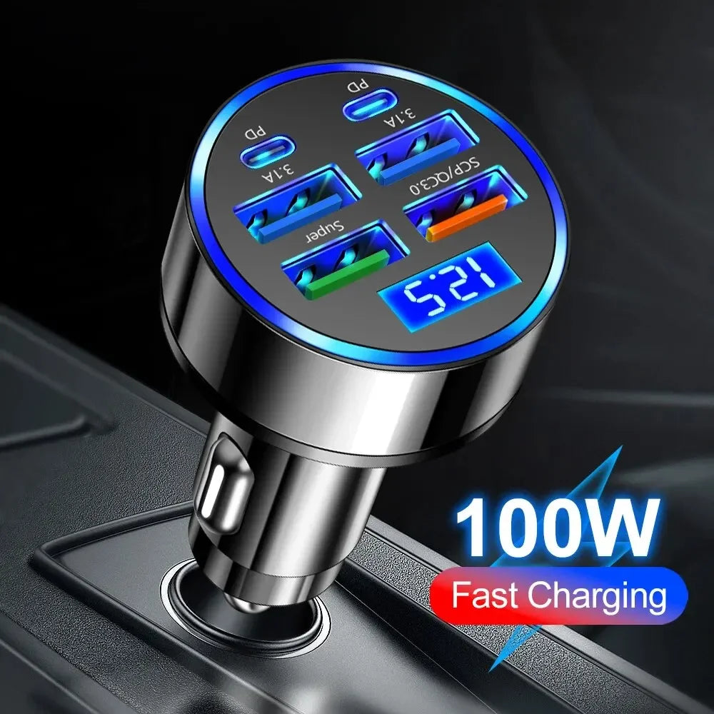 66-250W PD Car Charger QC3.0