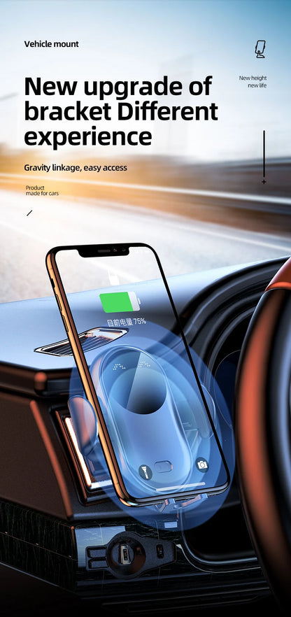 Intelligent Wireless Car Charger Mount
