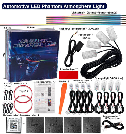 6/10/14/18 in 1 Led Car Ambient Lights