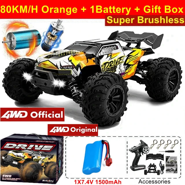4x4 Off Road Remote Control High Speed Drift Racing Truck Toy for Adults