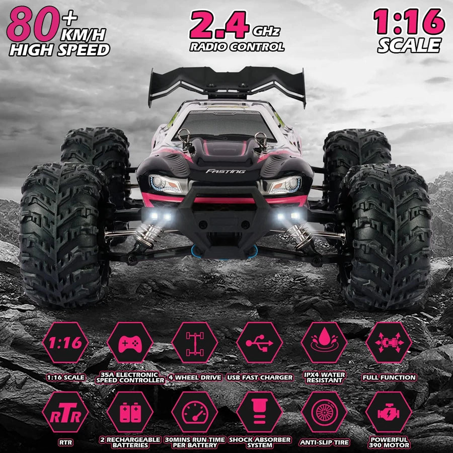 4x4 Off Road Remote Control High Speed Drift Racing Truck Toy for Adults