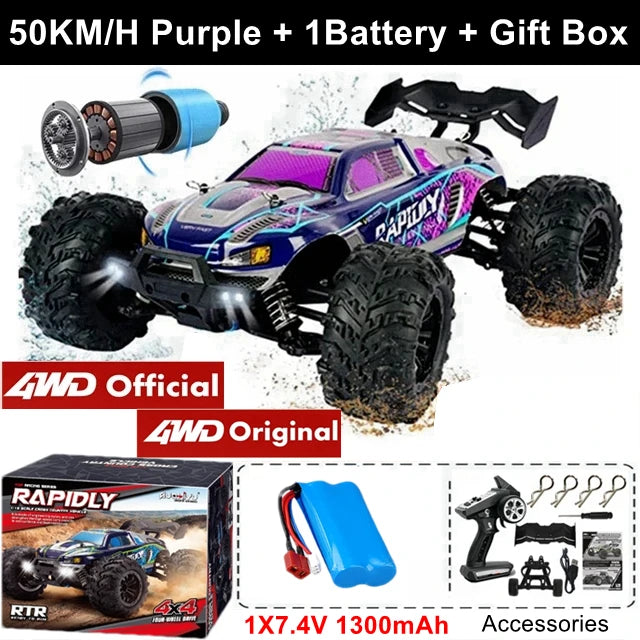 4x4 Off Road Remote Control High Speed Drift Racing Truck Toy for Adults