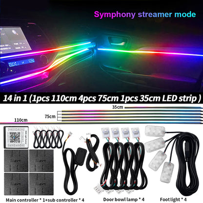 6/10/14/18 in 1 Led Car Ambient Lights
