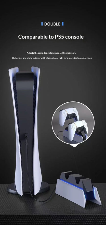 For PS5 Type-C DualSense Charging Station