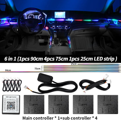 6/10/14/18 in 1 Led Car Ambient Lights