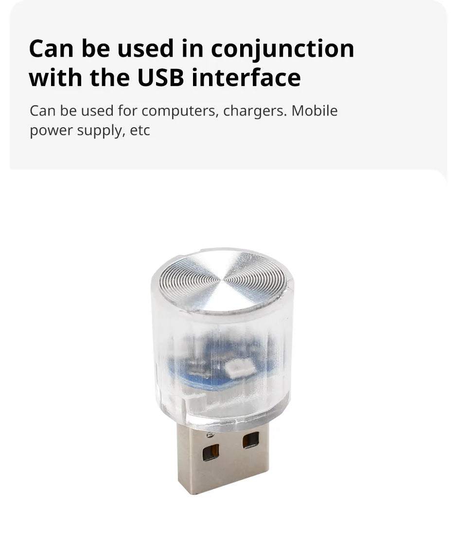 Car Mini USB LED Ambient Light