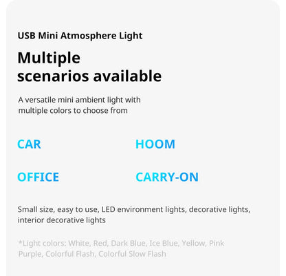 Car Mini USB LED Ambient Light