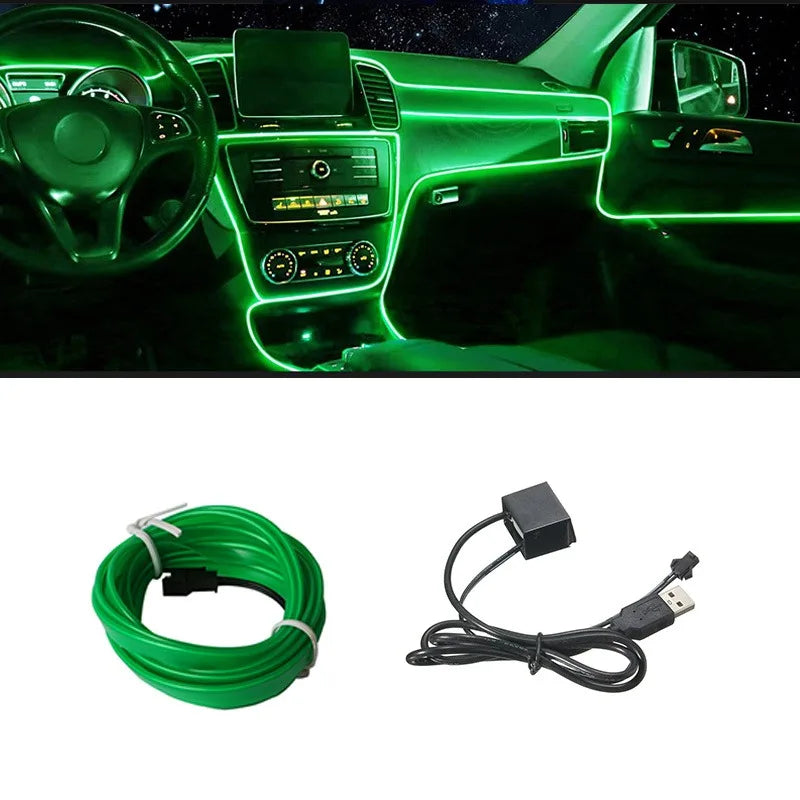 5M Car Environment El Wire LED