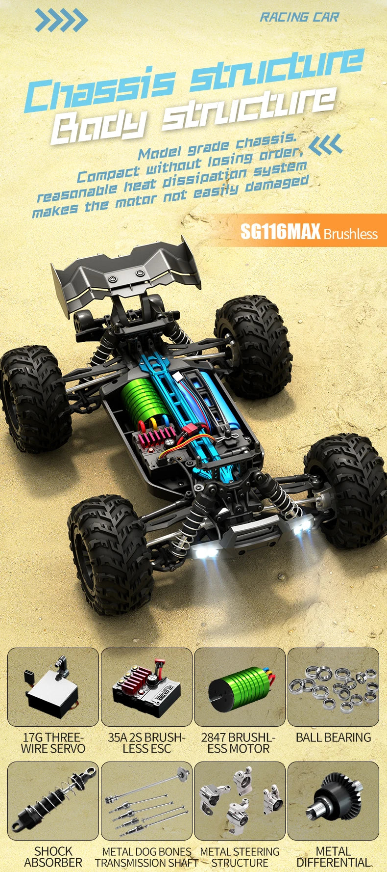 ZLL SG116 MAX/PRO 1:16 High Speed Drift Racing