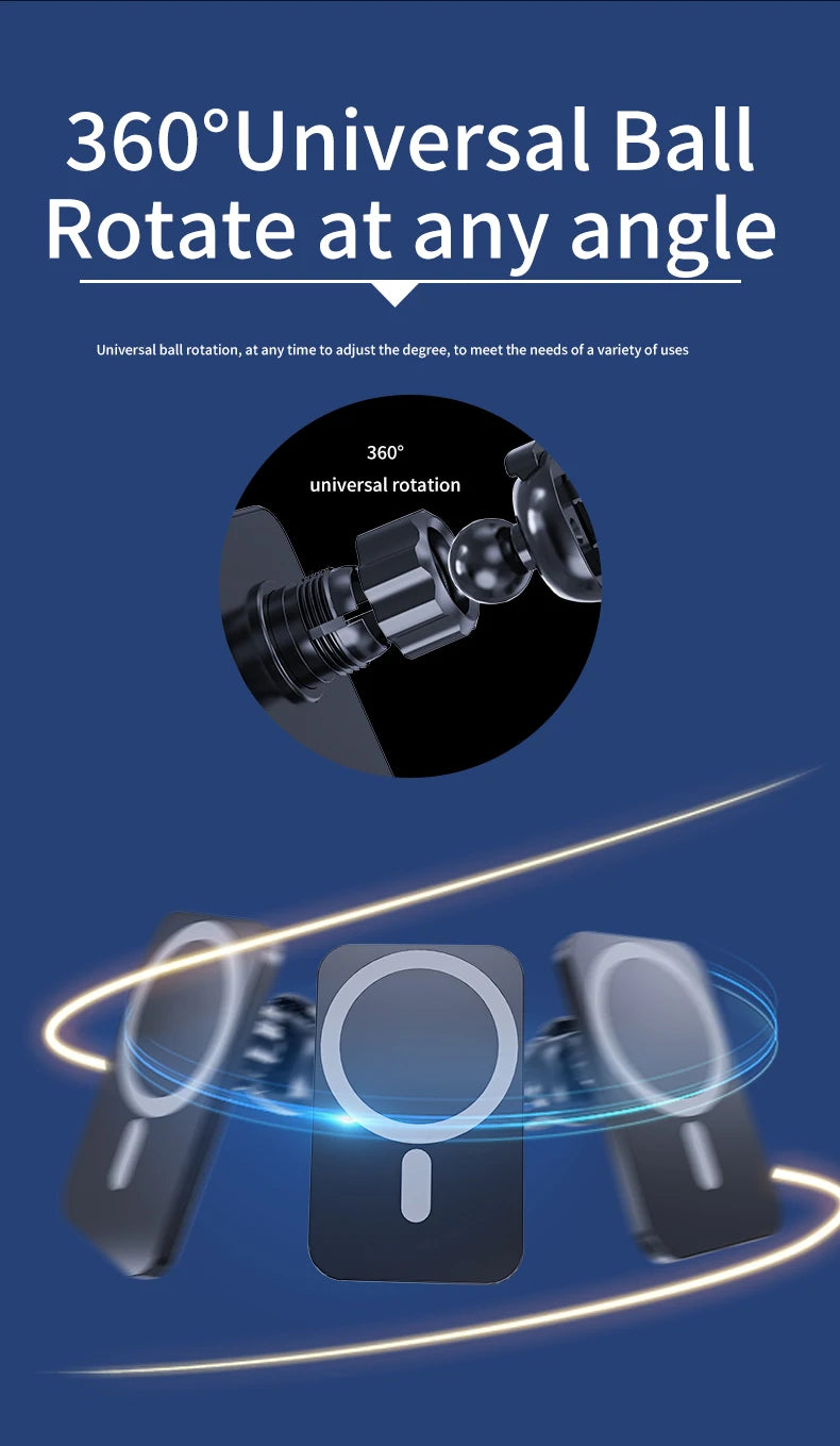 30W Magnetic Car Wireless Charger