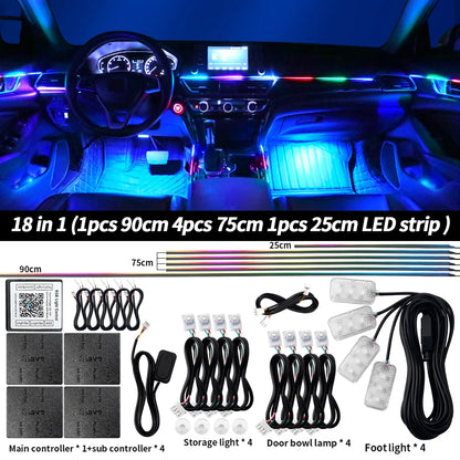 6/10/14/18 in 1 Led Car Ambient Lights