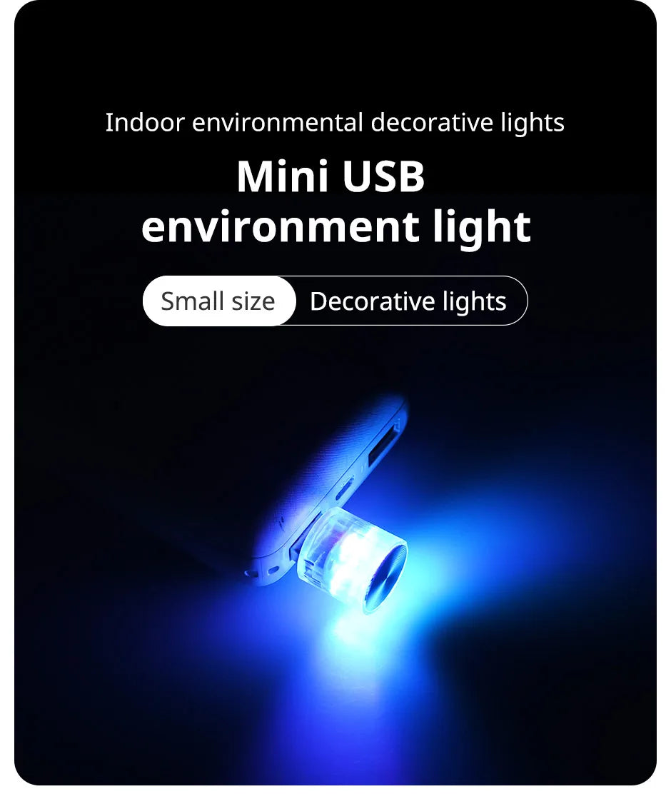 Car Mini USB LED Ambient Light