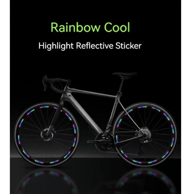 20Pcs Bicycle Stickers Reflective Wheel Stickers