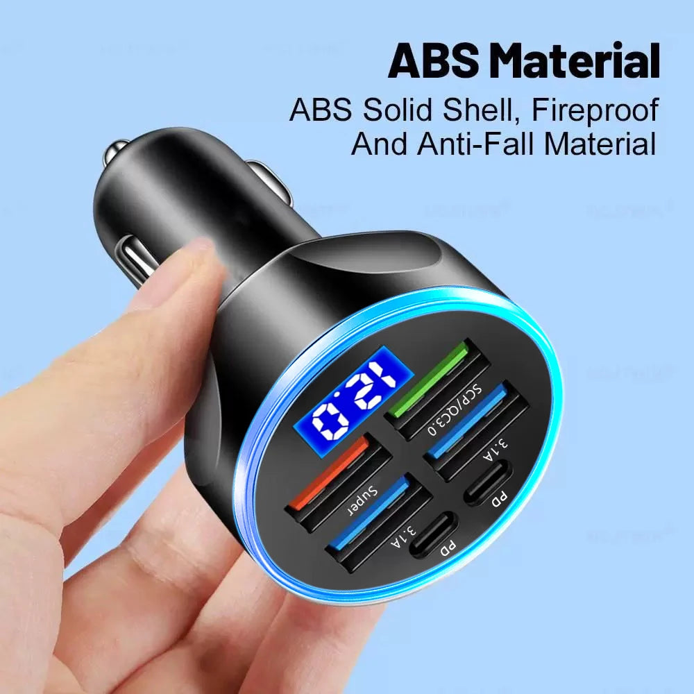 66-250W PD Car Charger QC3.0