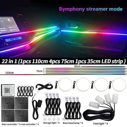 6/10/14/18 in 1 Led Car Ambient Lights