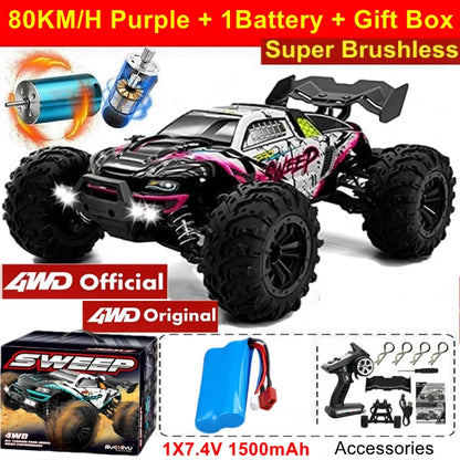4x4 Off Road Remote Control High Speed Drift Racing Truck Toy for Adults
