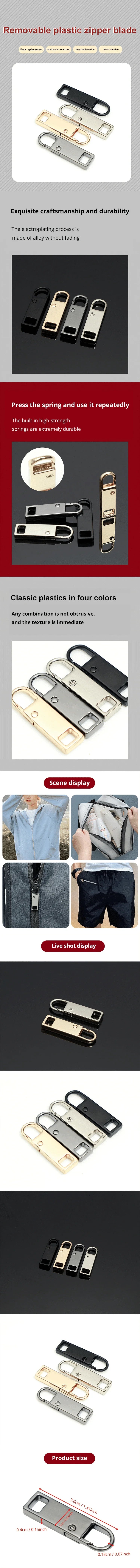 Detachable Zipper