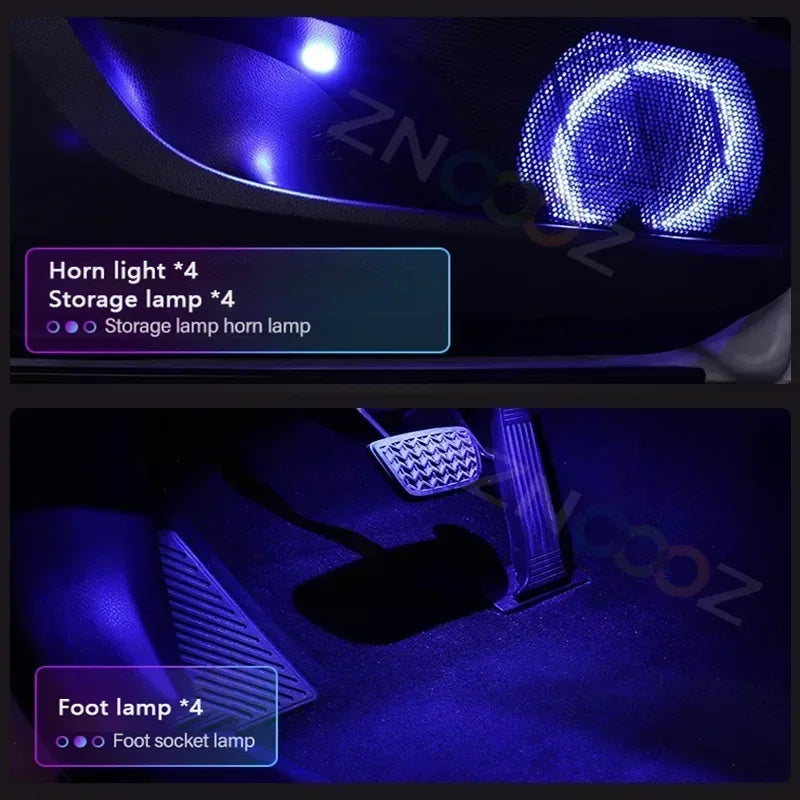 RGB 22 in 1 Car Interior