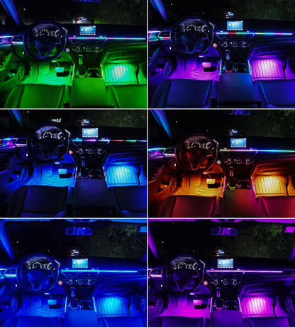 6/10/14/18 in 1 Led Car Ambient Lights