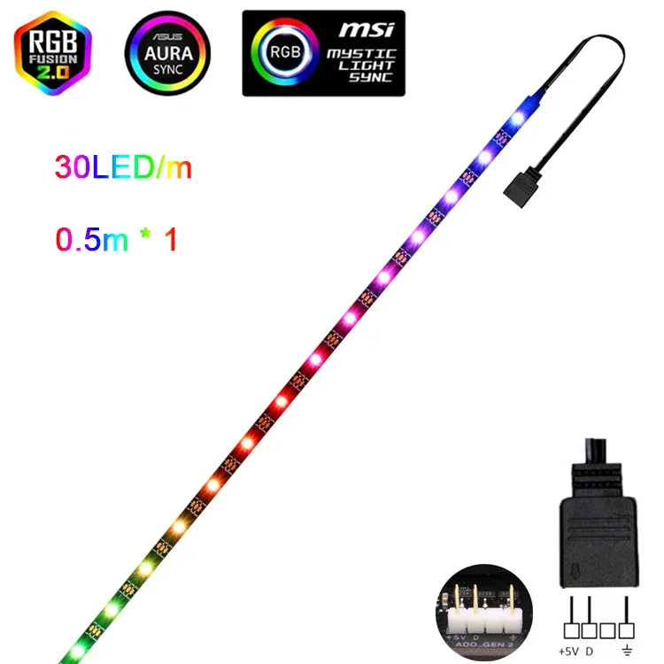 Addressable Rainbow PC Digital WS2812b LED