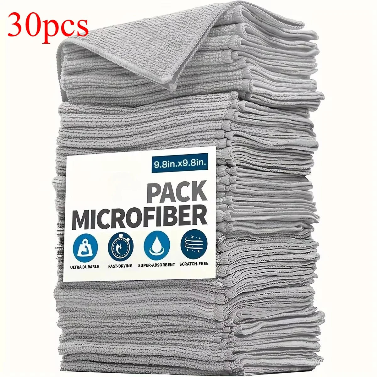 Ultra-fine Fiber Light Gray Cleaning Cloth Set