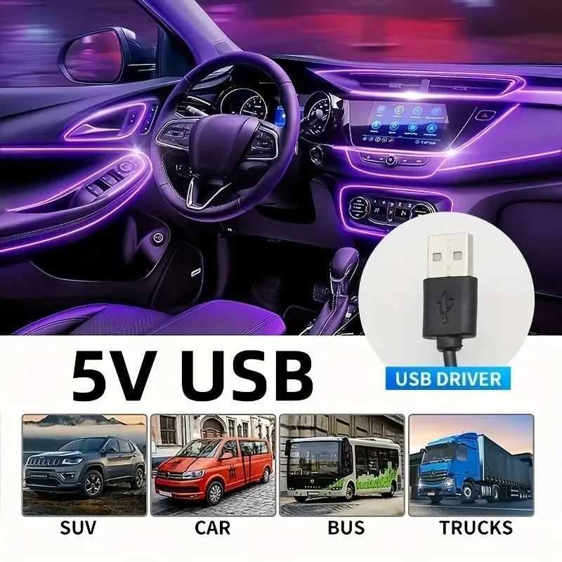 5M Car Environment El Wire LED