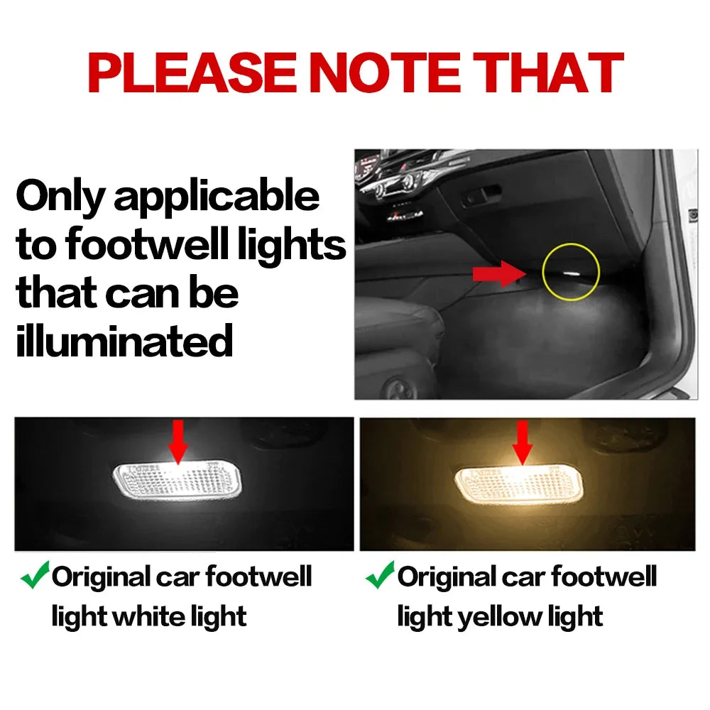 LED Car, Footwell Light Bulbs