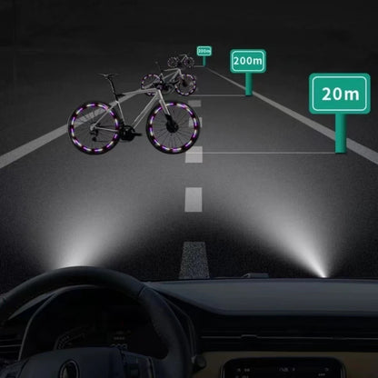 20Pcs Bicycle Stickers Reflective Wheel Stickers