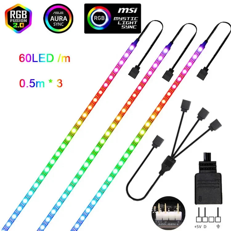 Addressable Rainbow PC Digital WS2812b LED