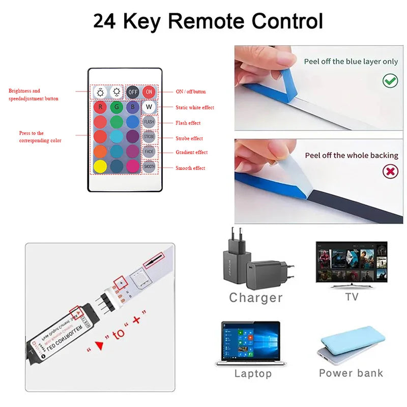 Bluetooth LED Strip Lights SMD 5050