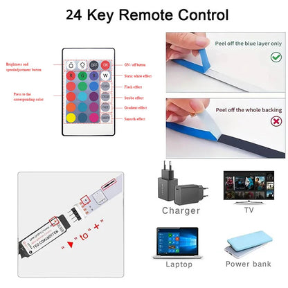 Bluetooth LED Strip Lights SMD 5050