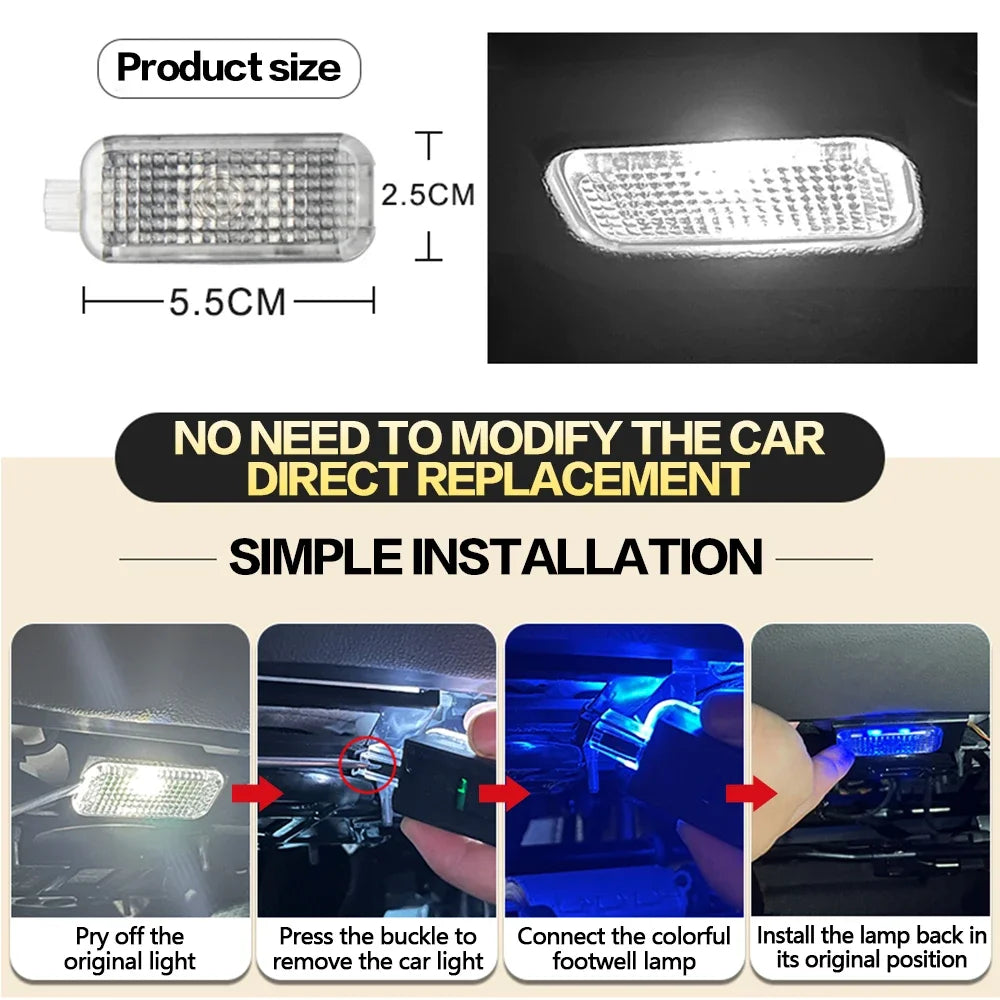 LED Car, Footwell Light Bulbs